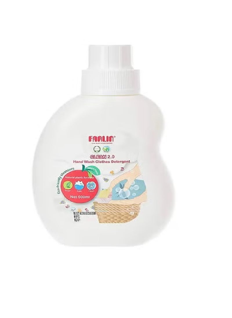 FARLIN Clean 2.0 Laundry Detergent with Natural Plant Formula for Hand Wash 500 ml 