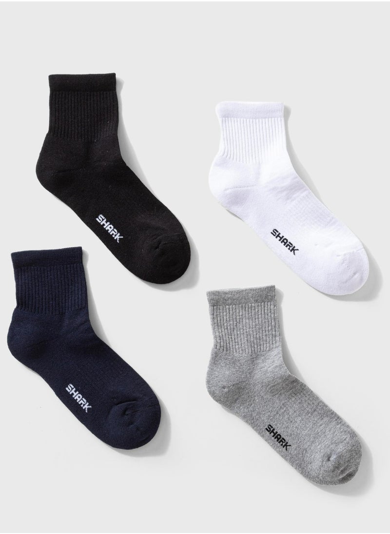 Pack of 4 Half Towel Mid Calf Socks One Size for All - pzsku/ZE8C55A253062675803D8Z/45/1741549969/566bae1f-0832-4835-9546-4c26adbf3d98