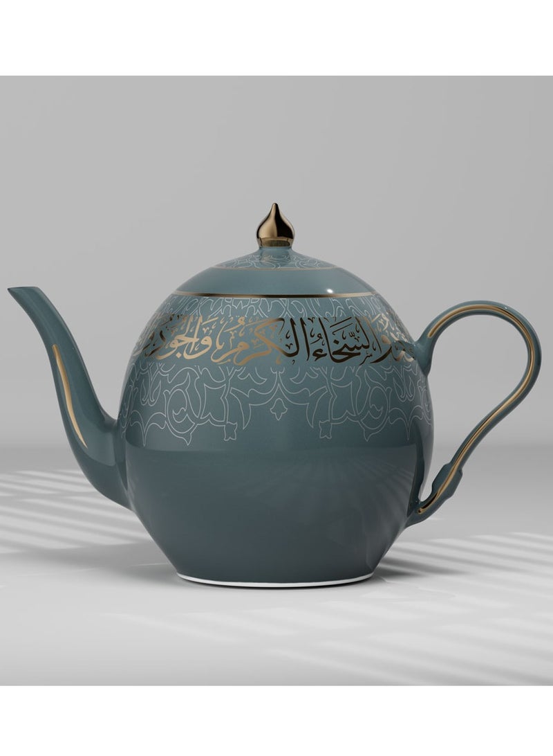 دمنهور غلاية شاي حرارية ثقافية عربية بتصميم أنيق مع إعادة تعبئة من الأسفل، مزينة بخط عربي تقليدي، تحتفظ بالحرارة لعدة ساعات - Image 3