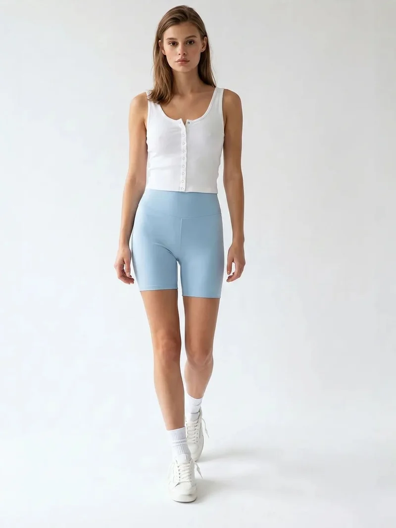 ميكسراي MIXRAY High-Waist Skinny Cycling Shorts
