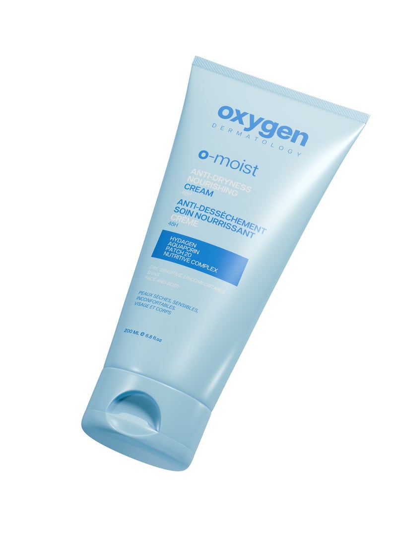 OXYGEN OXYGEN DERMATOLOGY O-Moist Anti-Dryness Nourishing cream 48h 200 ml  - Image 3