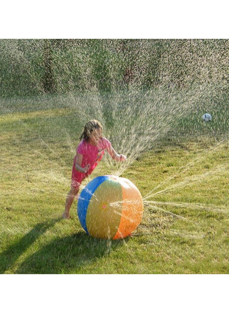 Foilswirl Beach Ball Sprinkler Toy Inflatable Sprinkler  Outdoor Sprinkler Summer Toy Sprinkler, Water Jet Spray Ball, Outdoor Beach Toy  - Image 3