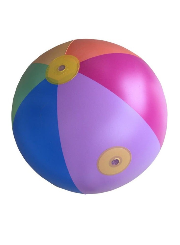 Foilswirl Beach Ball Sprinkler Toy Inflatable Sprinkler  Outdoor Sprinkler Summer Toy Sprinkler, Water Jet Spray Ball, Outdoor Beach Toy  - Image 2