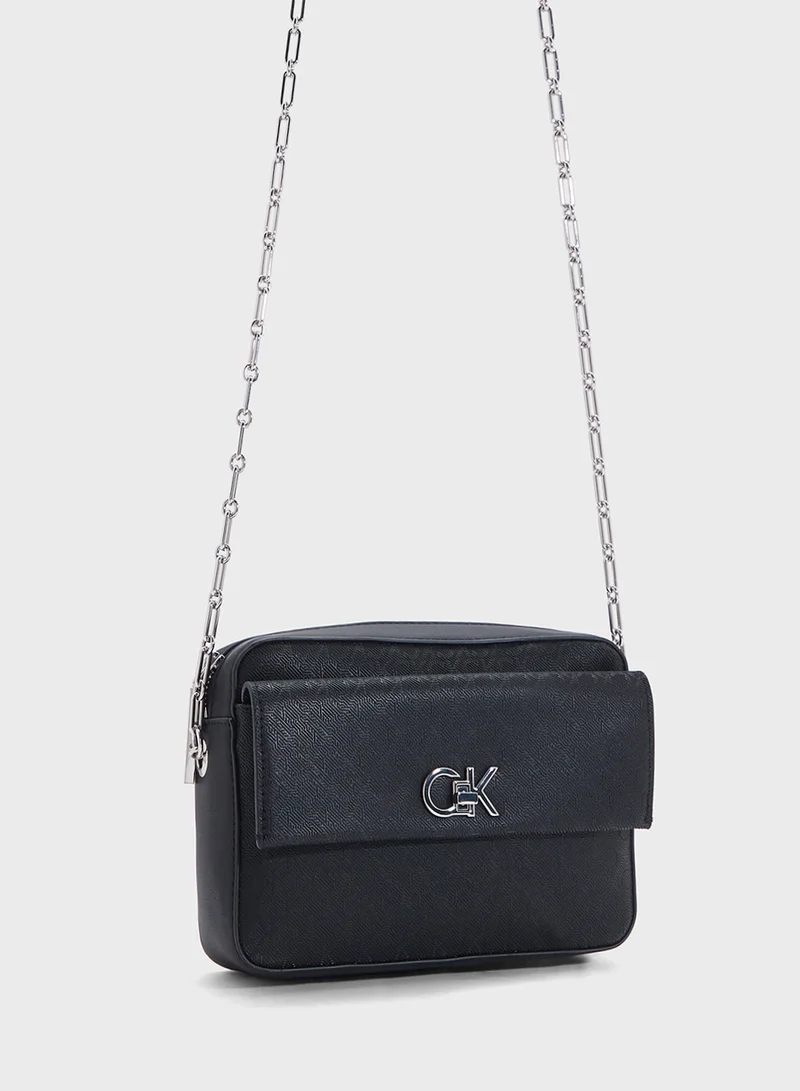 CALVIN KLEIN Logo Packet Detail Crossbody