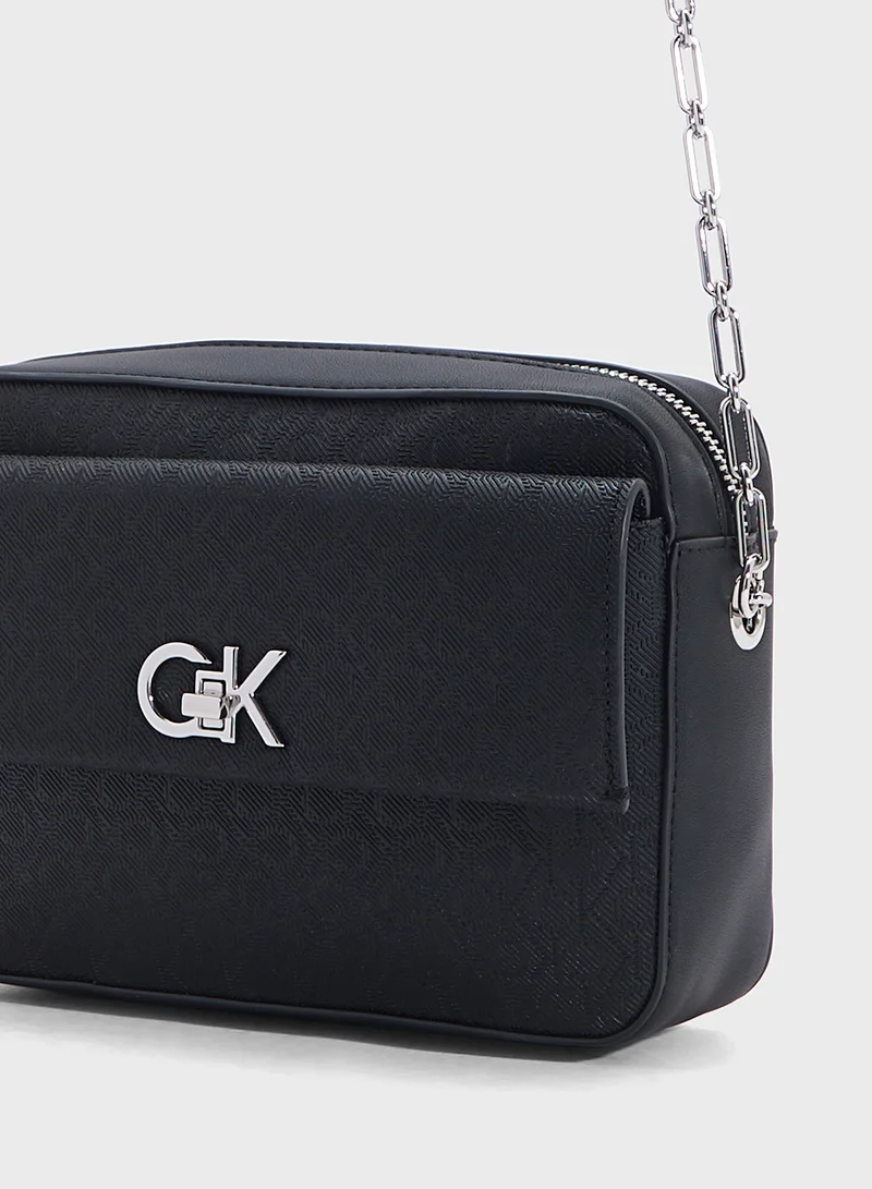 CALVIN KLEIN Logo Packet Detail Crossbody