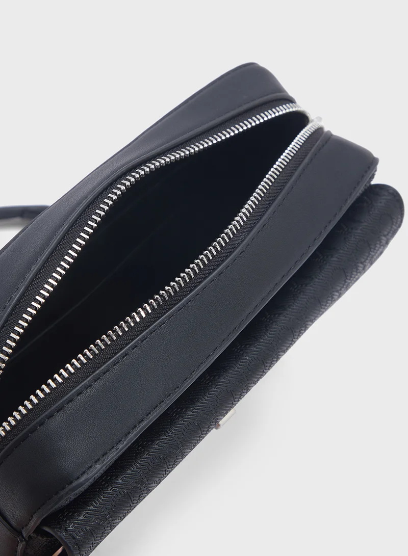CALVIN KLEIN Logo Packet Detail Crossbody