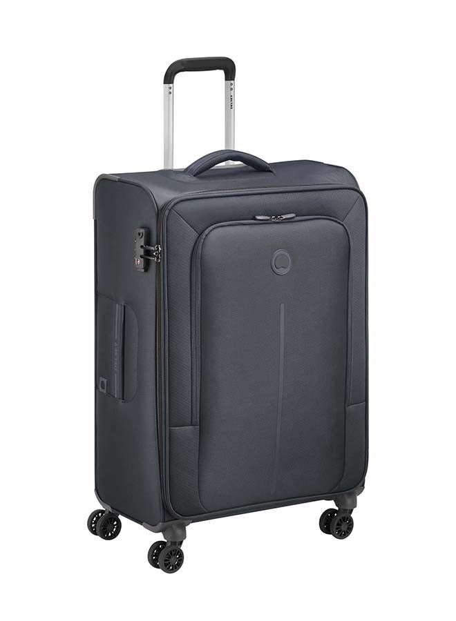 DELSEY Caracas 4 Double Wheels Expandable Soft Cabin Trolley Size 70 CM / 27.5 Inch Black  - Image 1