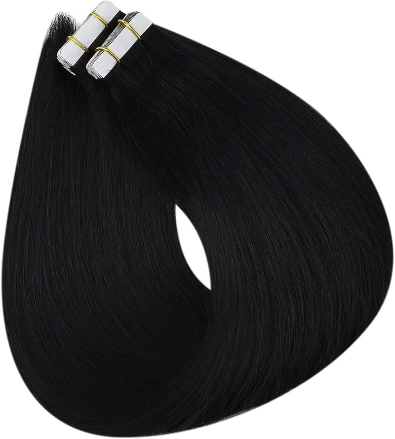 Beuni Hair Extension Tape Double Sided Replacement Tabs Strong Hold Waterproof Heat Resistant Easy Apply White 4cm X 0.8cm 96 Tabs Pack - Image 5