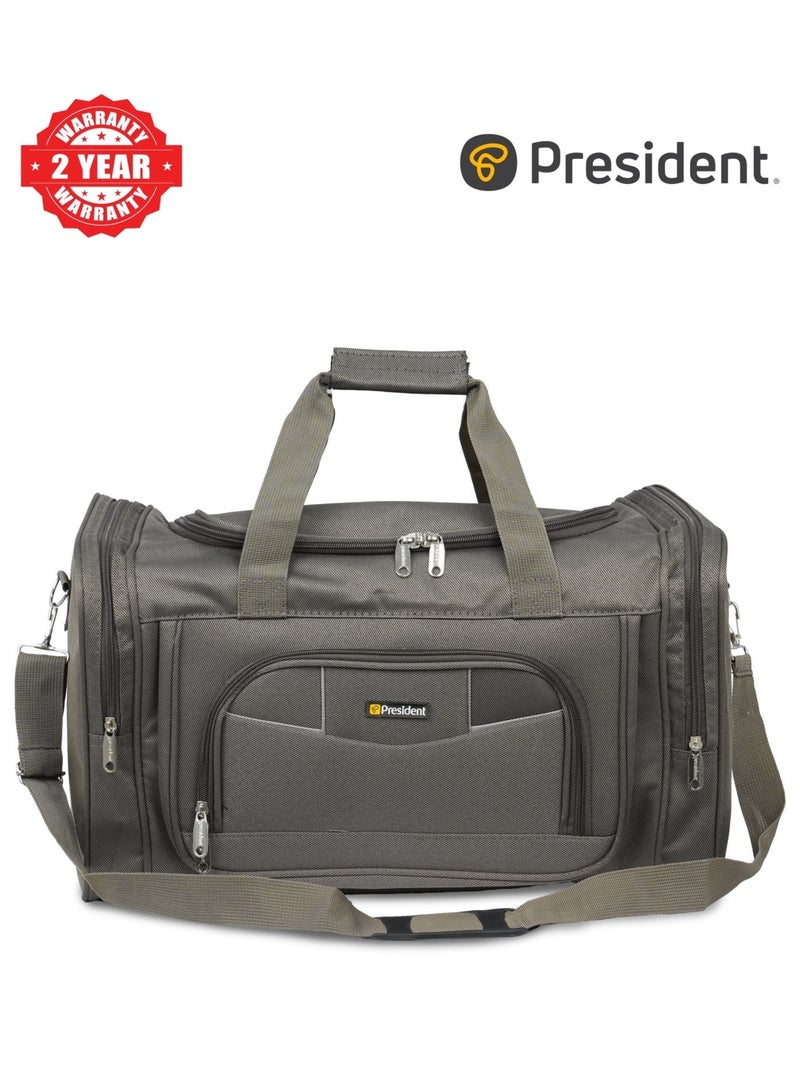 PRESIDENT Travel Duffel Bag Large Capacity Yoga Gym Bag Durable Duffle Sports Bag with Multi-Compartment Tote Bag for Men and Women 2O" inch ( HBP990 ) GREY - Image 1