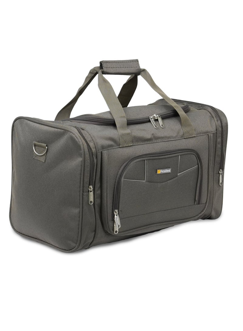 PRESIDENT Travel Duffel Bag Large Capacity Yoga Gym Bag Durable Duffle Sports Bag with Multi-Compartment Tote Bag for Men and Women 2O" inch ( HBP990 ) GREY - Image 3