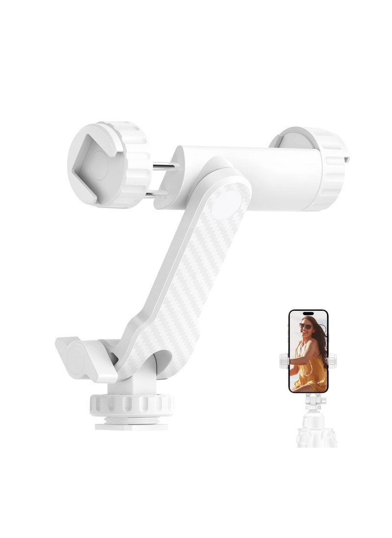 SYOSI Phone Tripod Mount with Universal Adapter, 360° Rotates and 180° Tilts Adjustable Cell Phone Clamp Holder Smartphone Mount Phone Clamp Holder with Tripod Mount for Perfect Mobile Photography  - Image 1