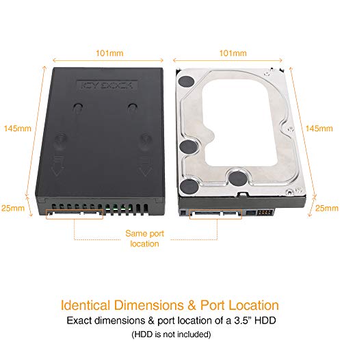 ICY DOCK 2.5 inch to 3.5 inch SATA Hard Drive/SSD Adapter Mounting Bracket for Internal 3.5" Drive Bay | EZConvert Lite MB882SP-1S-1B - Image 3