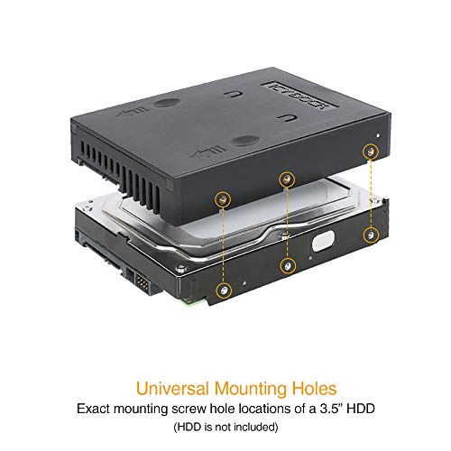 ICY DOCK 2.5 inch to 3.5 inch SATA Hard Drive/SSD Adapter Mounting Bracket for Internal 3.5" Drive Bay | EZConvert Lite MB882SP-1S-1B - Image 4