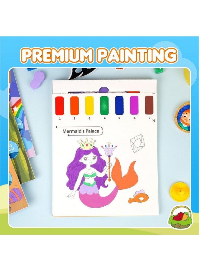 YPLUS Paint with Water Books for Toddlers, Art Craft Toys Watercolor Painting Paper for Kids Gift for Drawing with Brush - 5 Themes - Image 5