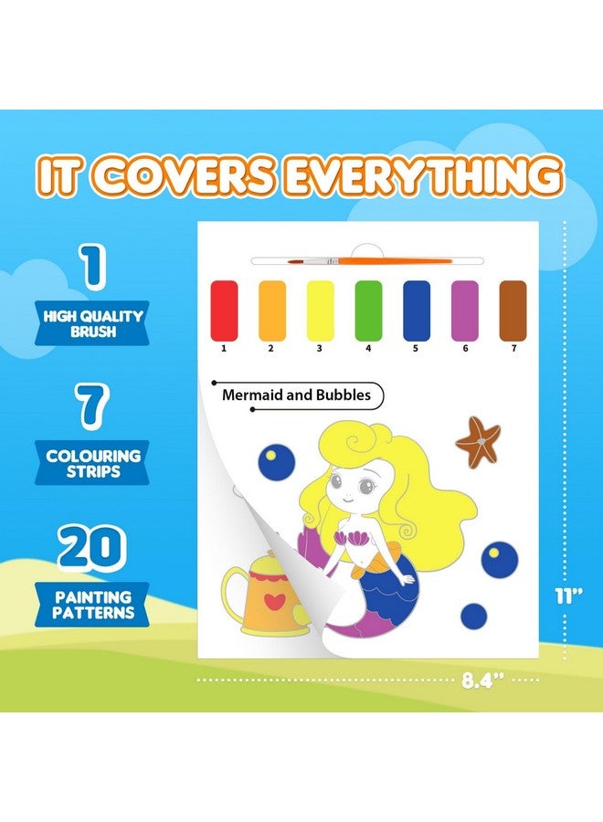 YPLUS Paint with Water Books for Toddlers, Art Craft Toys Watercolor Painting Paper for Kids Gift for Drawing with Brush - 5 Themes - Image 4