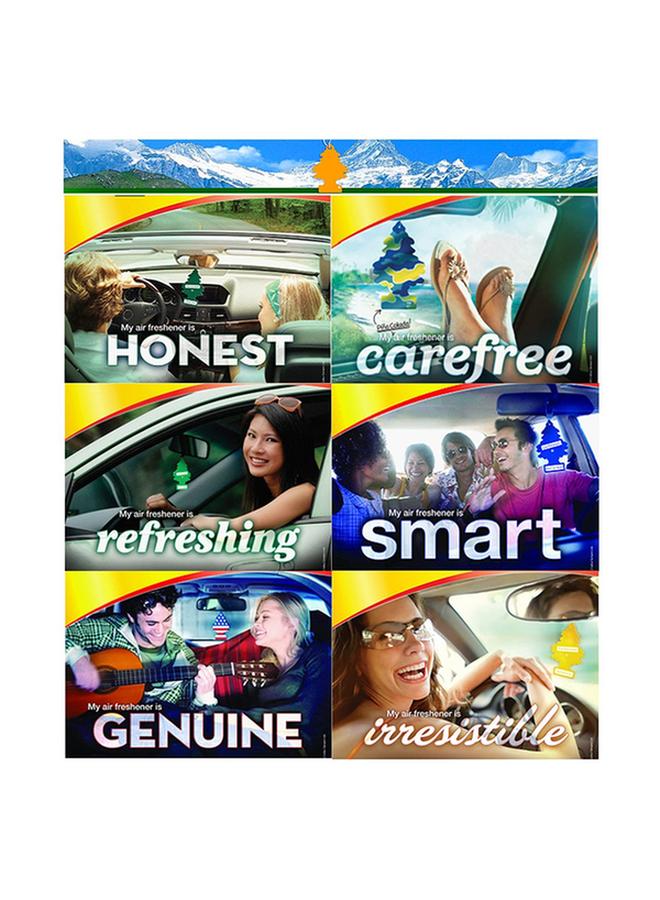 ليتل تريز بطاقة تعليق معطر جو منعش يدوم طويلاً برائحة نسيم بايسايد، أزرق U1P-17121 - Image 3