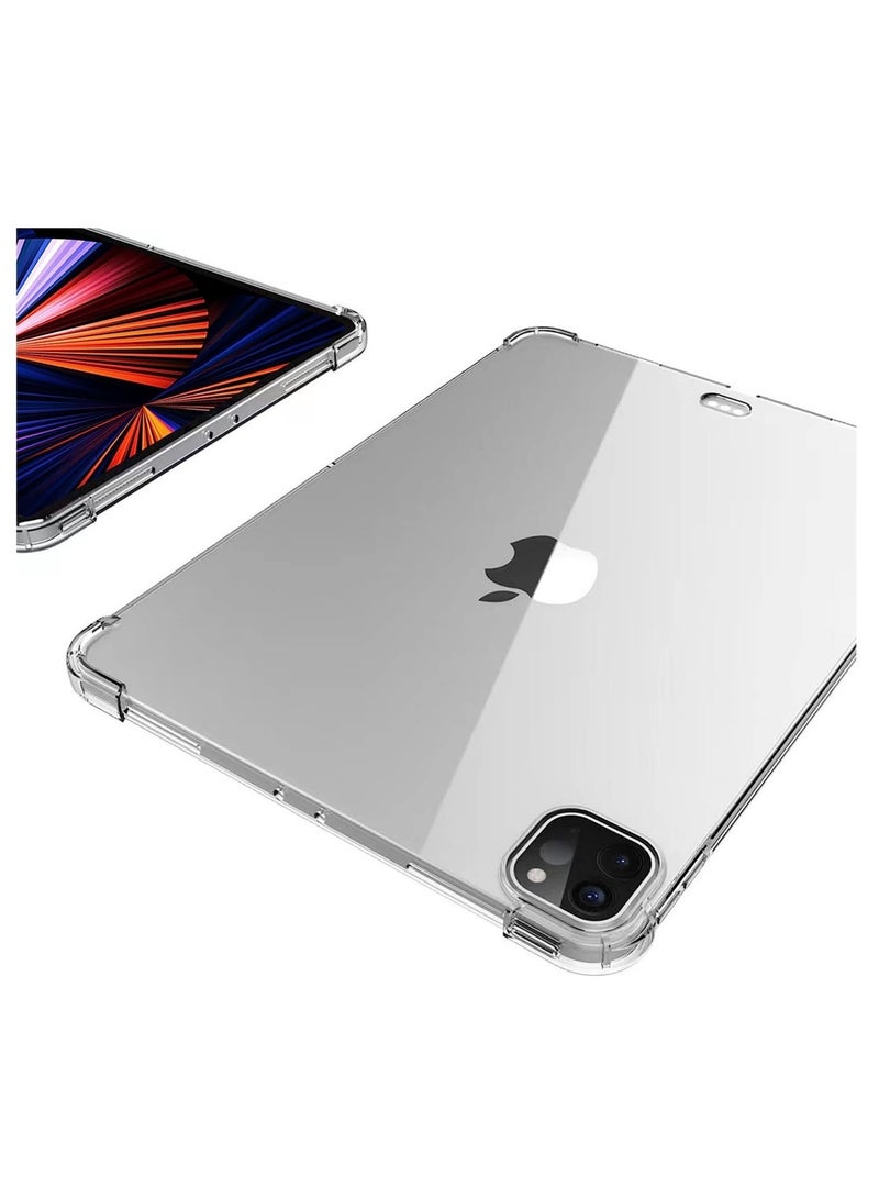 ELTRAZONE Silicon Clear Case for iPad Pro 12.9'' (5th Gen ) 2021, TPU Shockprooof Back Cover, Slim-Fit Protective Case for iPad Pro 12.9 inch 5th Generation, Supports Pencil 2nd Gen Charging - Image 4