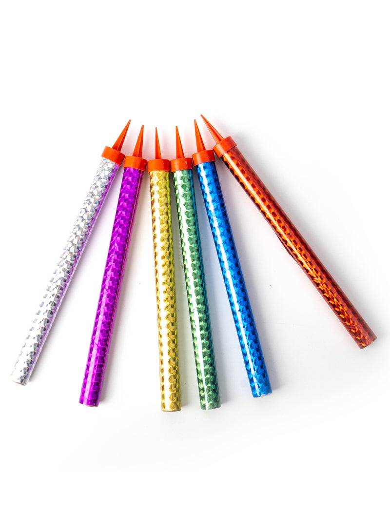Sparkler Candles for Celebrations and Birthdays, 6 pieces, 18 cm long - A fiery touch that lights up your special moments - Image 1