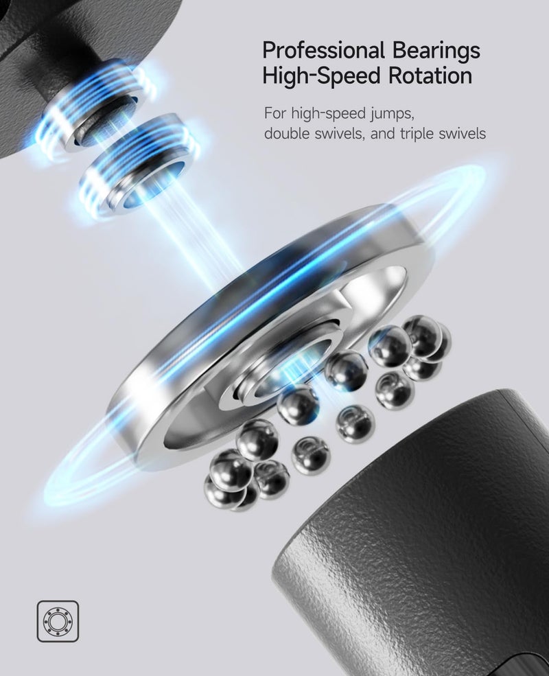 ACHDOFITS Smart Jump Rope | Accurate Calorie Tracking & 4 Training Modes | Adjustable Steel Wire Rope | Built-in High-Speed Bearings | Type-C Charging | Ideal for Fat Burning, Speed Training & Home Workouts - Image 3
