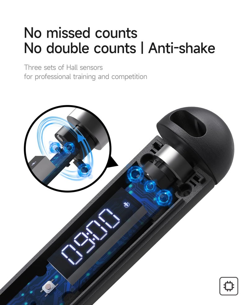 ACHDOFITS Smart Jump Rope | Accurate Calorie Tracking & 4 Training Modes | Adjustable Steel Wire Rope | Built-in High-Speed Bearings | Type-C Charging | Ideal for Fat Burning, Speed Training & Home Workouts - Image 2