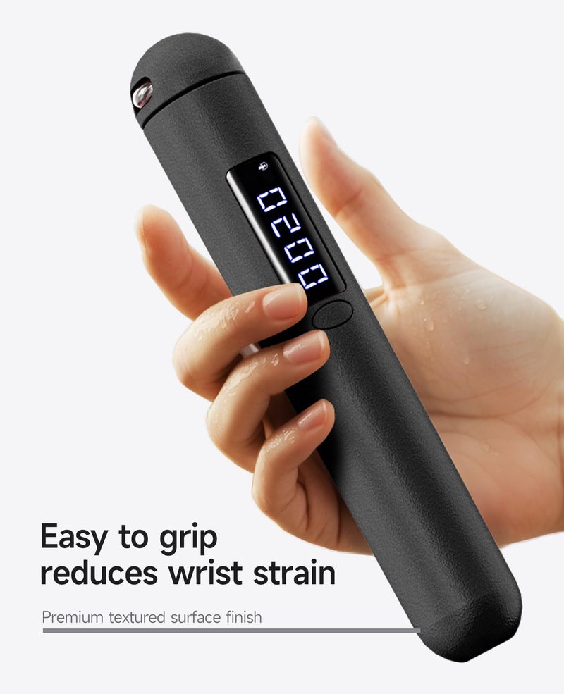 ACHDOFITS Smart Jump Rope | Accurate Calorie Tracking & 4 Training Modes | Adjustable Steel Wire Rope | Built-in High-Speed Bearings | Type-C Charging | Ideal for Fat Burning, Speed Training & Home Workouts - Image 4