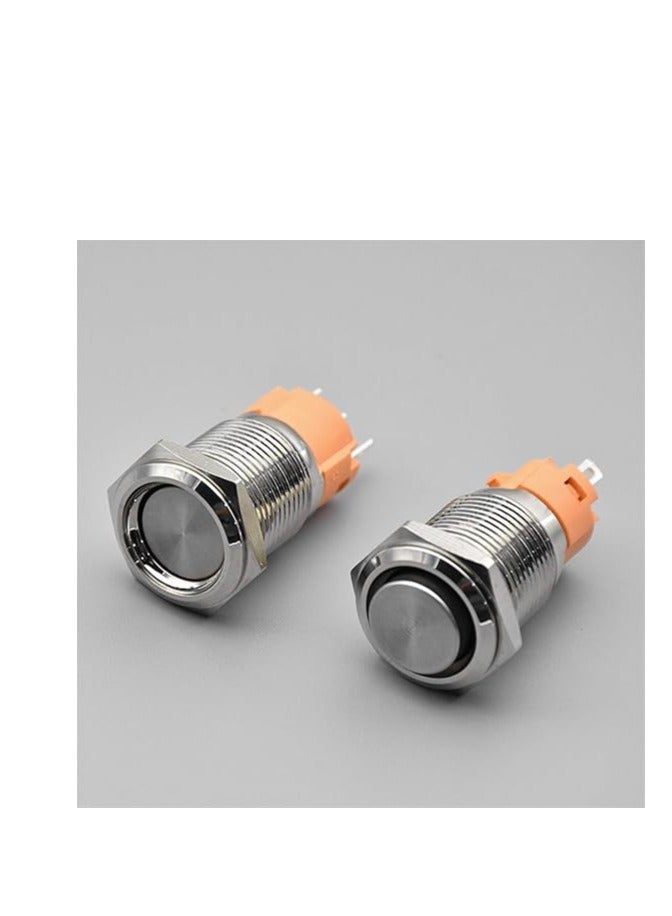 KNP LED-RG9-24V is a robust and stylish metal push button switch designed for 24V applications It features an integrated LED indicator that enhances visibility and provides clear operational feedback. - Image 3