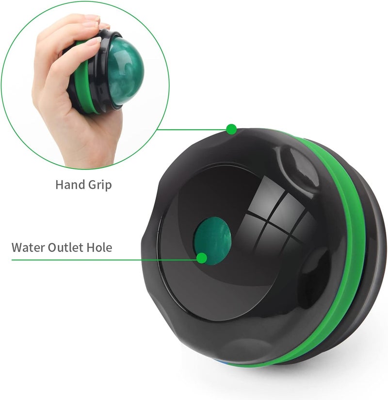 Coolrunner كرة تدليك كول رانر مدلك يدوي أداة تدليك ذاتية للاسترخاء للجسم بالكامل للألم العضلي الكتفين الرقبة الذراعين الساقين الظهر القدم الجسم أخضر - Image 3