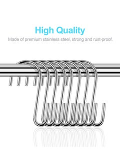 Y&D S Hooks, 30PCS Premium Stainless Steel Hooks for Hanging Kitchenware Professional Shaped Pots Pans Cups Plants Bags Jeans Towels  - Image 5