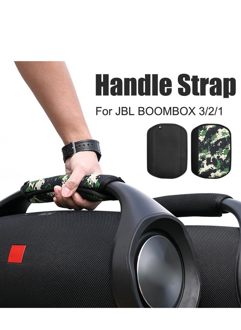 ماركة غير محددة غطاء مقبض السماعة وسادة مقبض السماعة اللاسلكية JBL Boombox 3/2/1، وسادة مقبض لاصقة سميكة واقية مضادة للانزلاق، غطاء مقبض لاصق مضاد للانزلاق (أسود)  - Image 3
