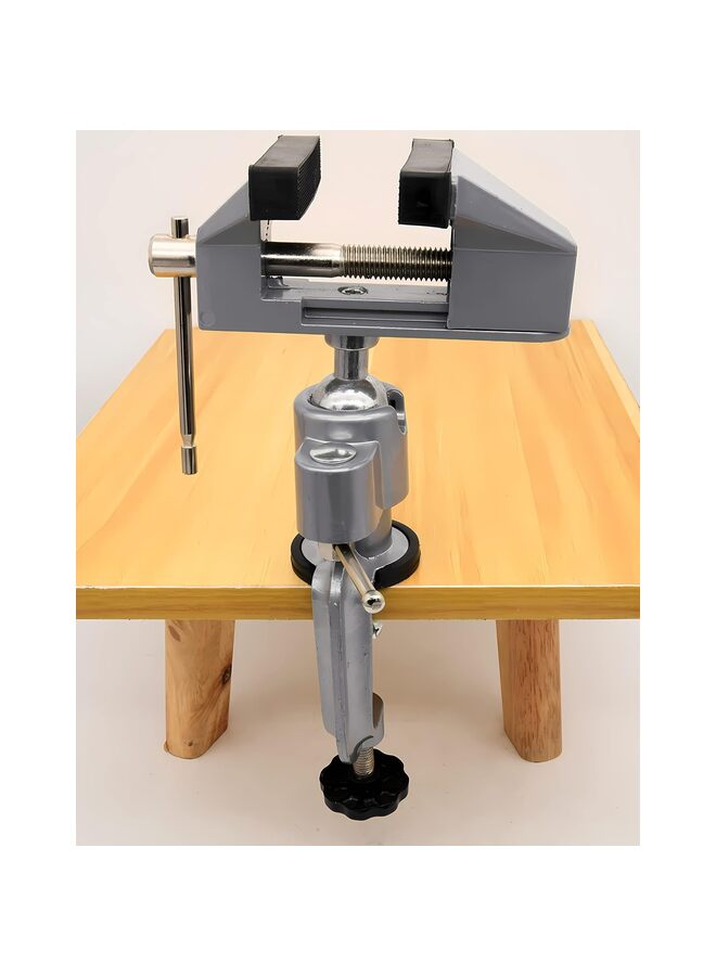 Bench vise table, Jewelry vise, Bench clamps, Swivel bench vise, Table swivel vise, 3 inch Swivel Universal Table Vise Tilts Rotate 360° Universal Work - Image 5