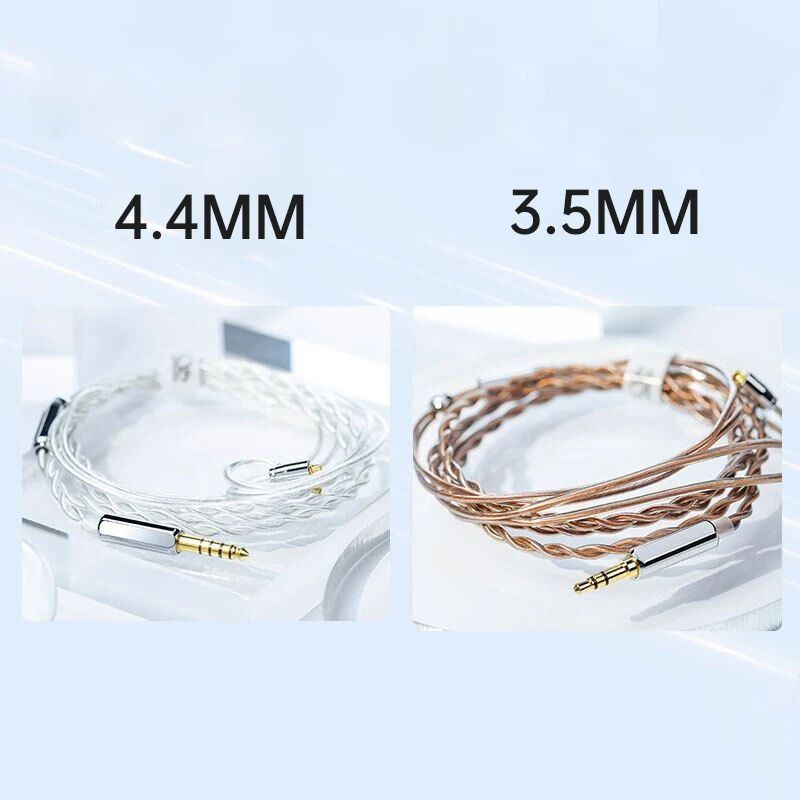 Shanling Me500 Shine 2BA + 1DD Hybrid In-Ear Earphones Mmcx Detachable Cable 3.5mm 4.4mm, Silver - Image 5