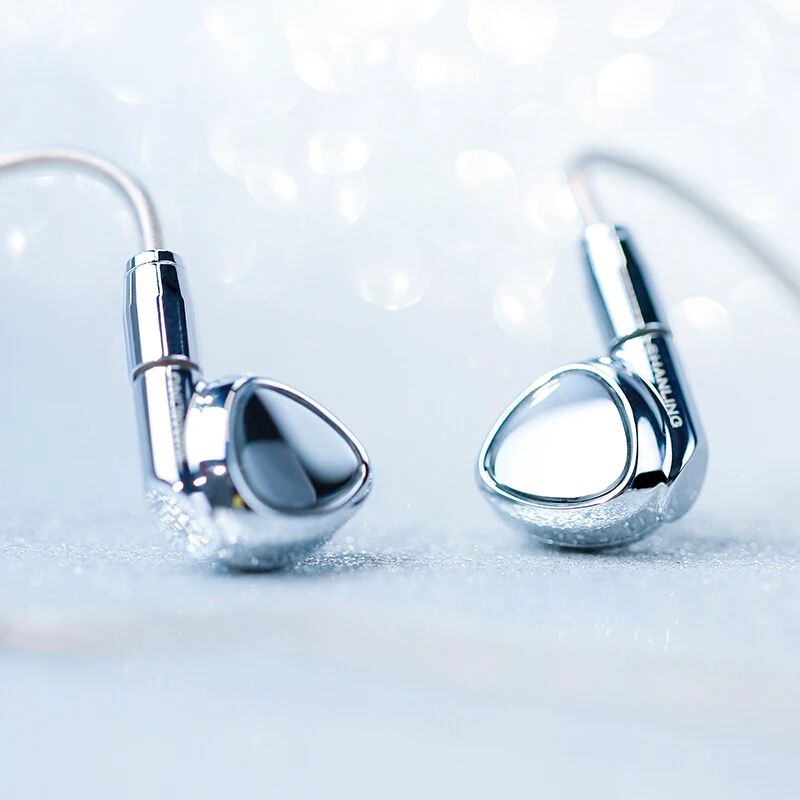 Shanling Me500 Shine 2BA + 1DD Hybrid In-Ear Earphones Mmcx Detachable Cable 3.5mm 4.4mm, Silver - Image 3