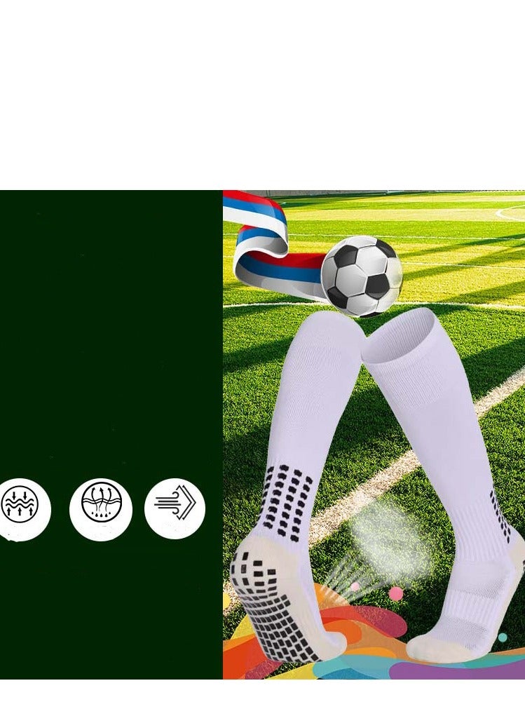 Generic Adult Men's Skidproof Soccer Knee Socks Free Size  - Image 4