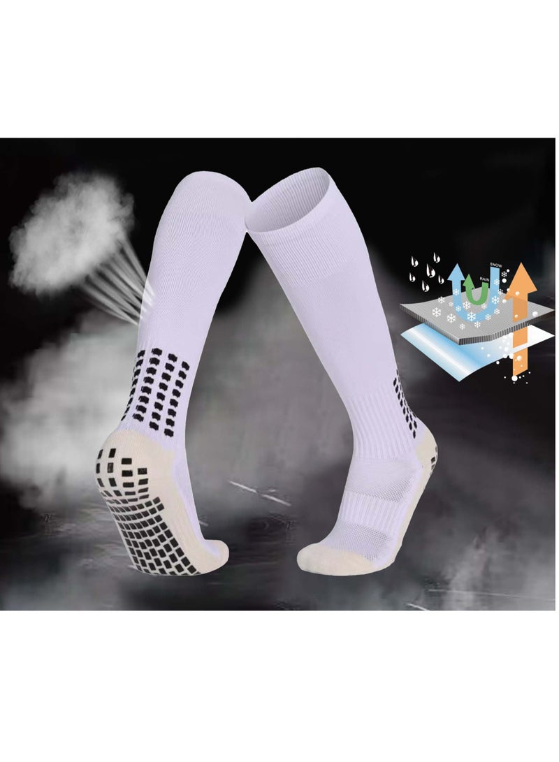 Generic Adult Men's Skidproof Soccer Knee Socks Free Size  - Image 2