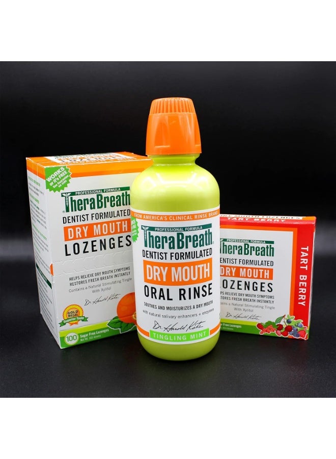 TheraBreath Dry Mouth Lozenges with ZINC, Tart Berry Flavor, 100 Lozenges - Image 4