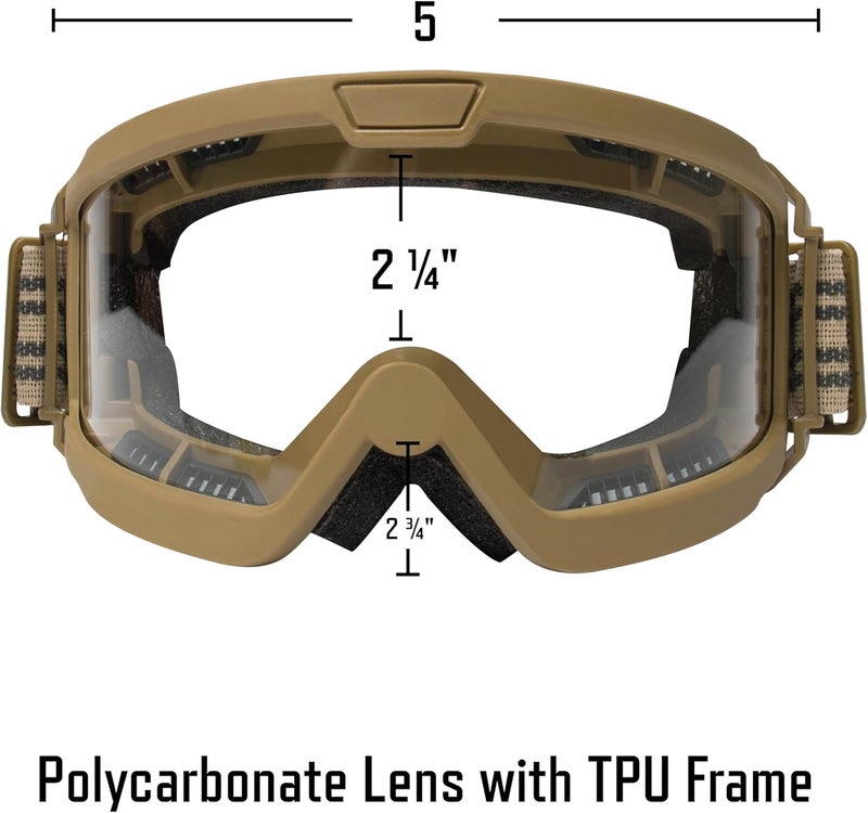 ROTHCO ANSI OTG Goggle System – Interchangeable Lenses for Impact Protection - Image 3