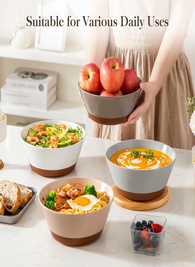 MALACASA Soup Bowls, 60oz Ceramic Ramen Bowls, Bowls Set of 4 - Image 5
