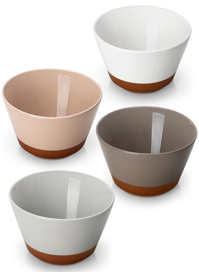 MALACASA Soup Bowls, 60oz Ceramic Ramen Bowls, Bowls Set of 4 - Image 1
