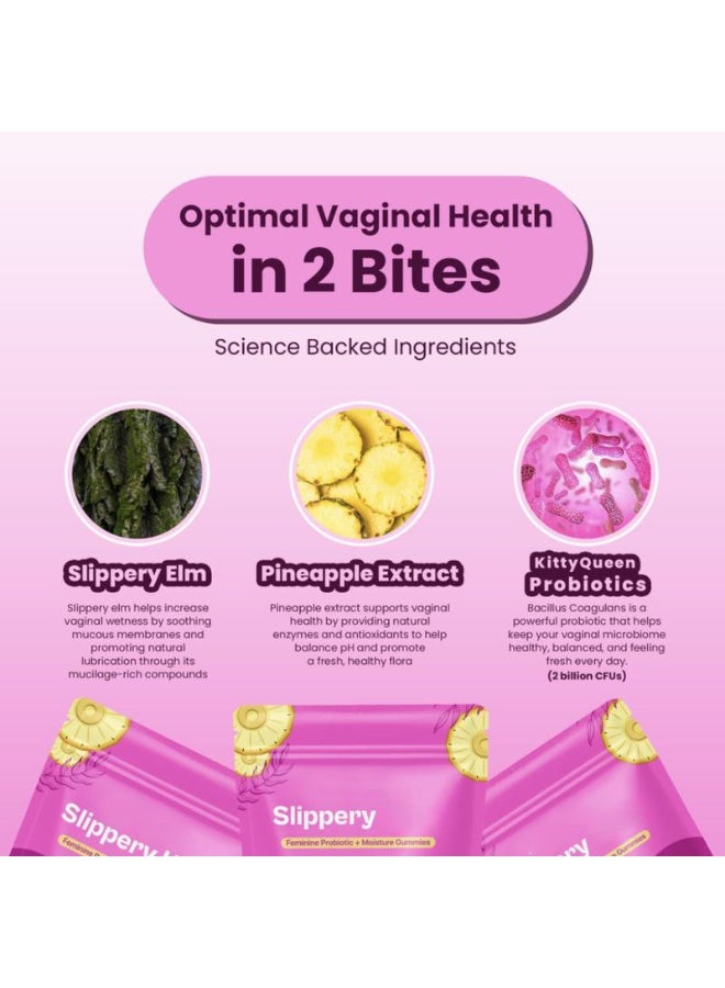 Winstown Women's Special Probiotic Moisturizing and Balancing Gummies, pH Balanced, 60 Gummies (Pineapple Flavor) - Image 3
