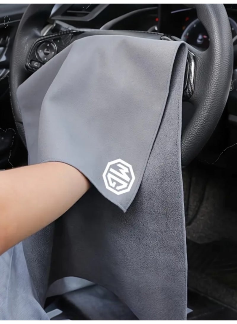 ام جي منشفة تنظيف من إم جي مزدوجة الجهتين قابلة للغسل ومثالية للعناية بالسيارة مقاس 60×30 سم - Image 2