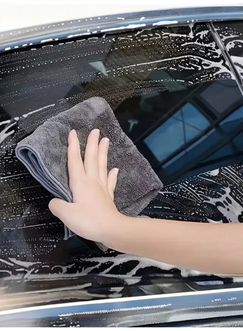 ام جي منشفة تنظيف من إم جي مزدوجة الجهتين قابلة للغسل ومثالية للعناية بالسيارة مقاس 60×30 سم - Image 3