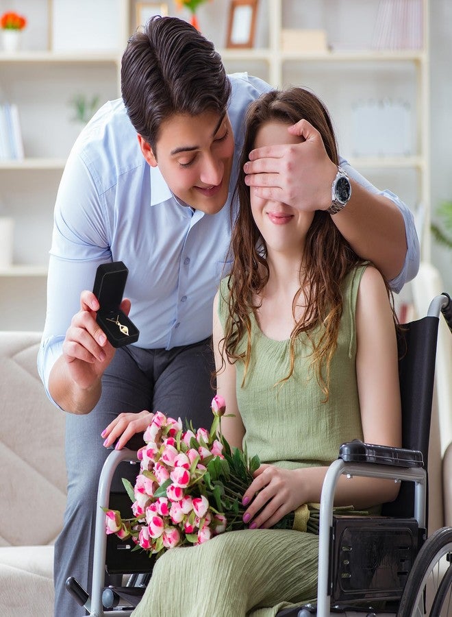 سوريو مجموعة علب هدايا مجوهرات مخملية من Sureio، 24 قطعة، بالجملة، لعرض القلائد والخواتم والأقراط والأساور، وحفلات الزفاف (أسود) - Image 4