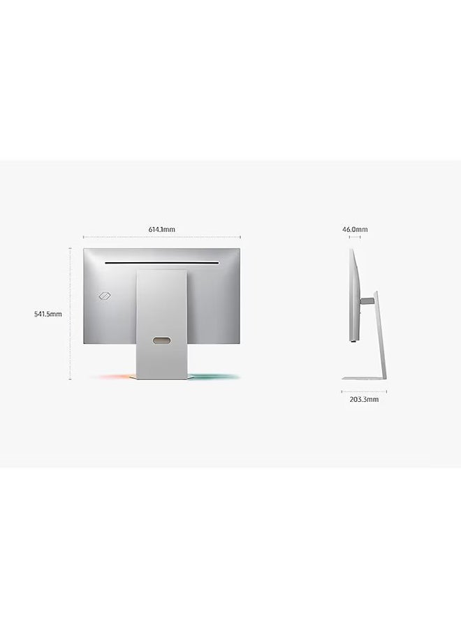 Samsung 27 Inch Odyssey 3D 4K G9 165Hz 1ms Gaming Monitor, Odyssey 3D Hub (AI 3D Video Coversion), Glass Free 3D, Spatial Audio, Edge Lighting, AMD FreeSync Premium, LS27FG900XMXUE Silver - Image 3