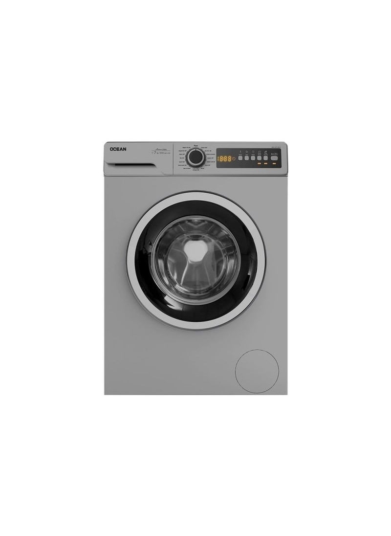 Ocean Ocean Front Load Automatic Washing Machine, 7KG, Silver- WFO1271WDS 