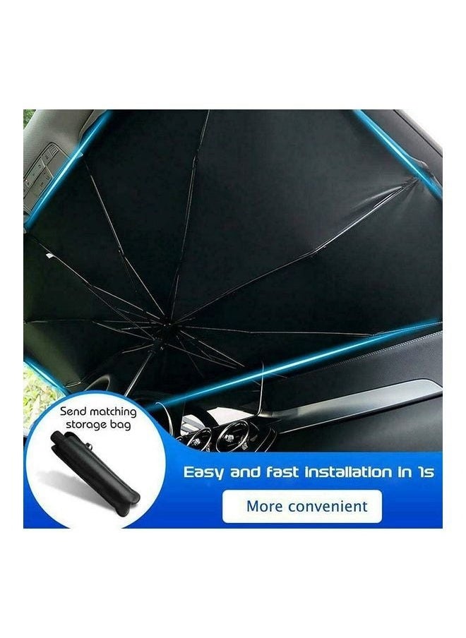 Windshield Sun Blocker for UV & Heat Protection, Easy to Install & Store, Universal Fit for Most Vehicles