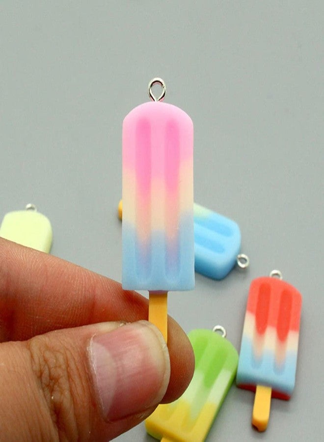 ARTIBETTER Ice Cream Popsicle Pendant Charms 20 Pcs Resin Fun Charms for Jewelry Making Necklace Bracelet Diy Craft Accessories - Image 4