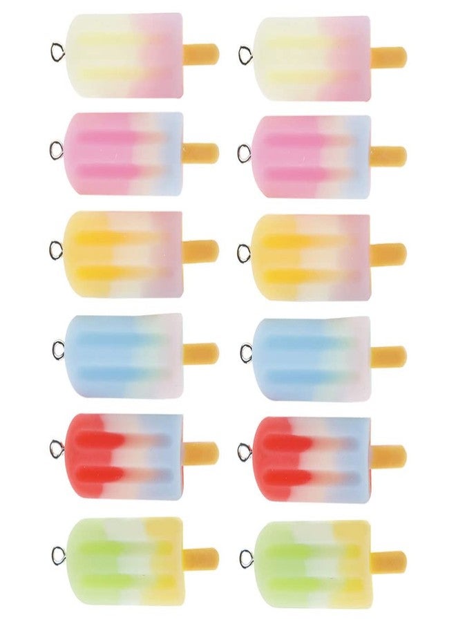 ARTIBETTER Ice Cream Popsicle Pendant Charms 20 Pcs Resin Fun Charms for Jewelry Making Necklace Bracelet Diy Craft Accessories - Image 1