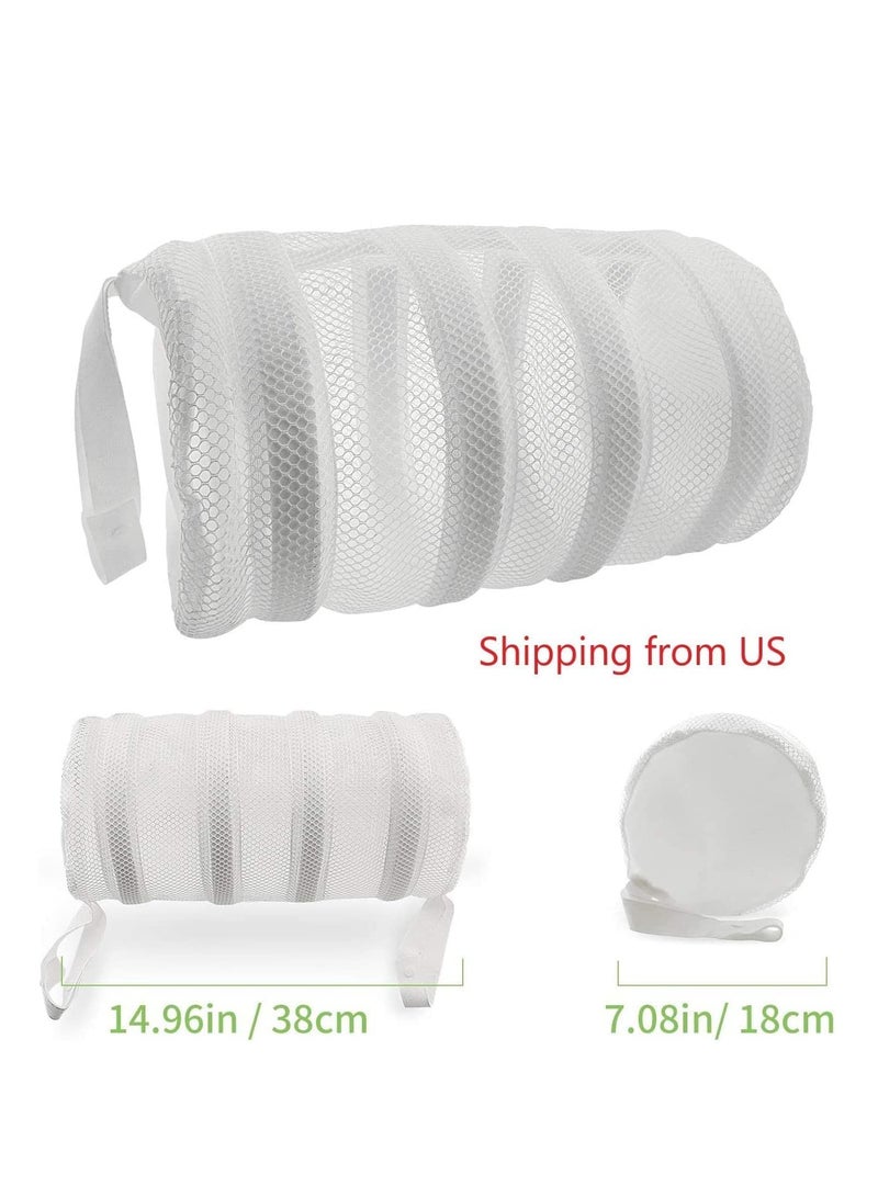 SOLARAE Shoe Washing Bag with Bumper Protectors Sneaker Wash and Dry bag for Laundry Machines Mesh Laundry Bag for Canvas Shoes Sneakers Knitted Sock Shoes, and Delicates 2 Pack - Image 5