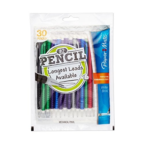 Paper Mate أقلام رصاص ميكانيكية من بيبر ميت، 0.7 مم، HB #2، ألوان متنوعة، 30 قطعة - Image 3