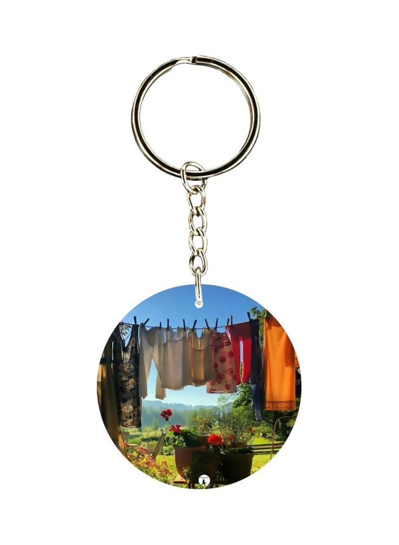 RKN Nature Printed Dual Sided Keychain